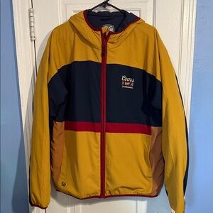 Coors Banquet Yellow and Navy YO Colorado insulated Jacket